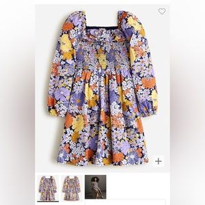 NWT J.Crew Crewcuts Girls Smocked Ruffle Dress Size 8